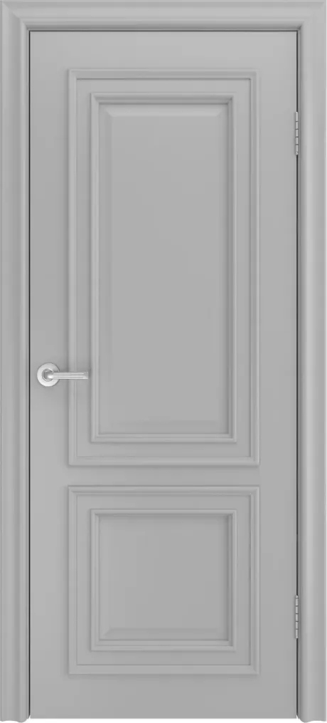 Глухая межкомнатная дверь Бристоль Премьера Светло серая Эмаль (Мильяна)