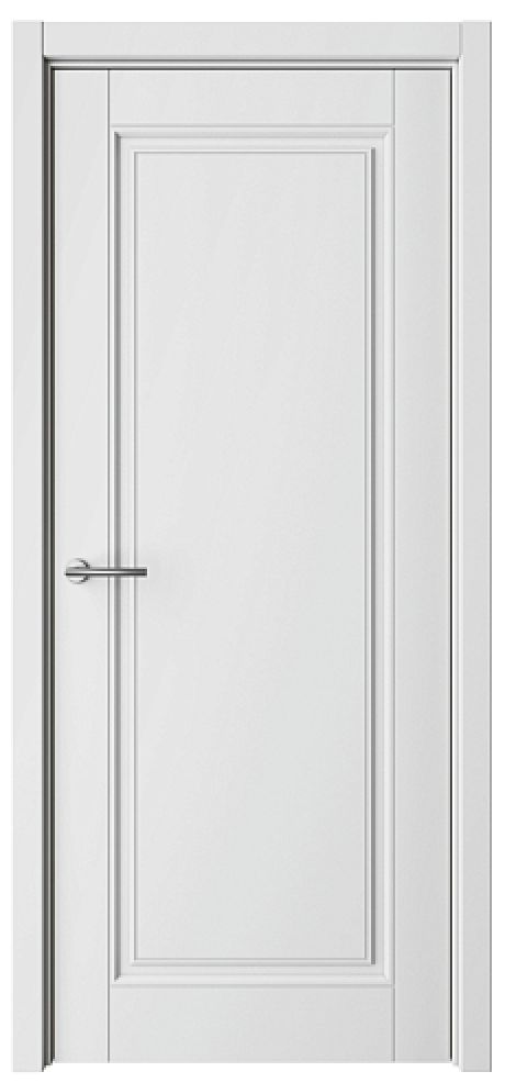 Глухая межкомнатная дверь ПГ Классика-1 Белый Эмаль (ALBERO)