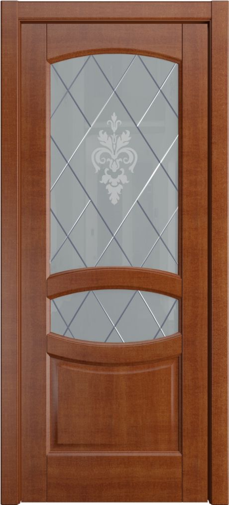 Межкомнатная дверь со стеклом София Анегри Шпон (Мильяна)