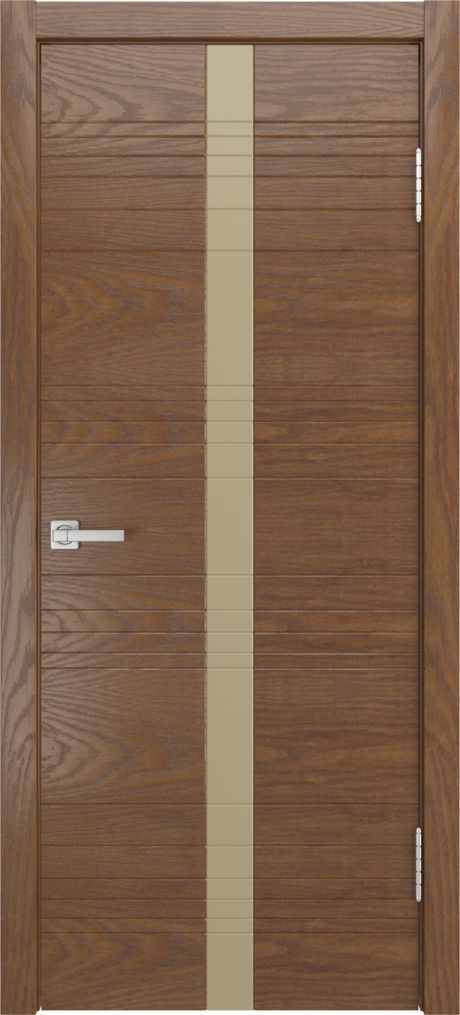 Межкомнатная дверь со стеклом ID-X Дуб мокко Шпон (Мильяна)