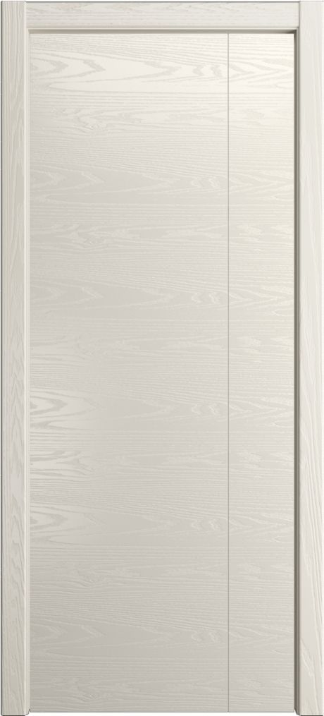 Глухая межкомнатная дверь ID-L Бежевый Шпон (Мильяна)