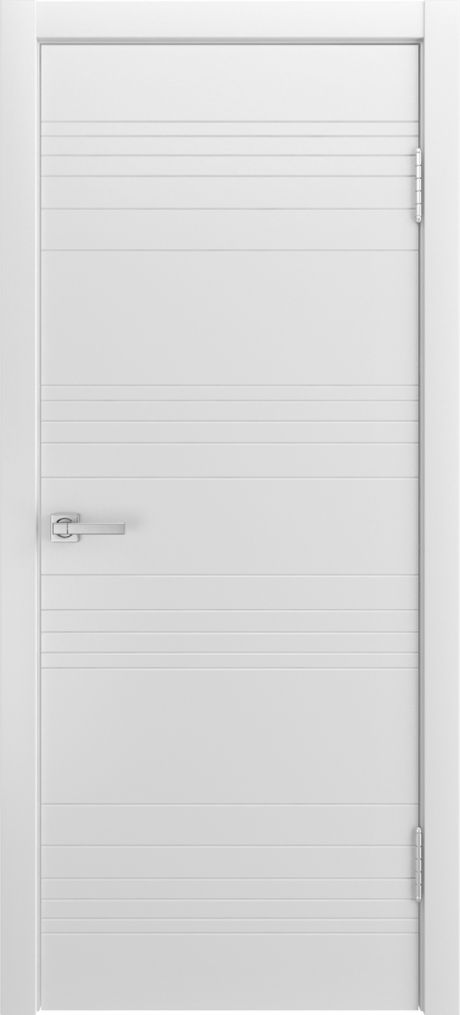Глухая межкомнатная дверь ID-E Белый Эмаль (Мильяна)