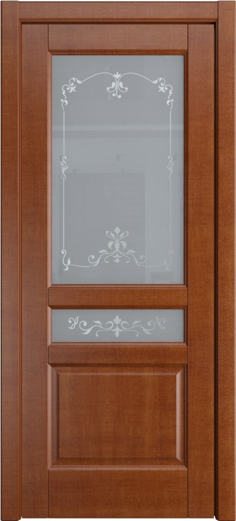 Межкомнатная дверь со стеклом Ребекка Анегри Шпон (Мильяна)