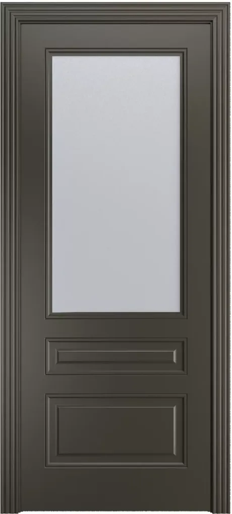 Межкомнатная дверь со стеклом Бьянка Гриджио Эмаль (Бипи Дорс)