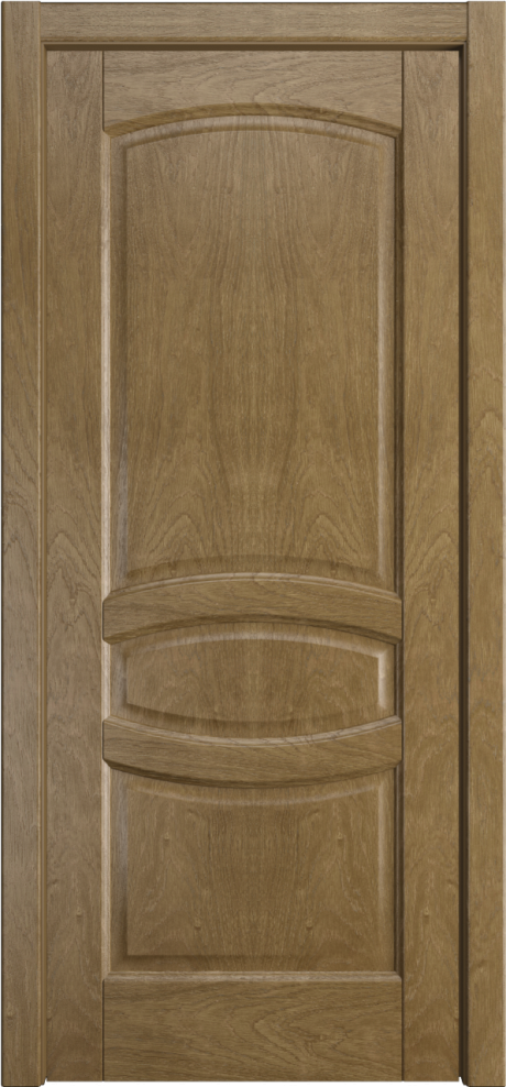 Глухая межкомнатная дверь София Дуб янтарь Шпон (Мильяна)