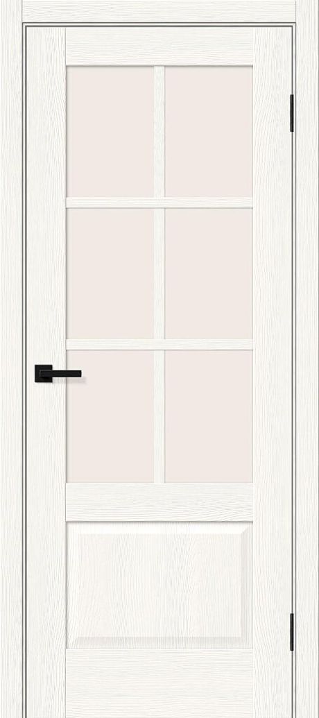 Межкомнатная дверь остекленная Прима-13.0.1 White Wood (Mr.wood)