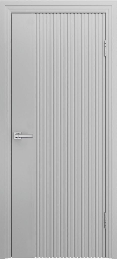 Глухая межкомнатная дверь Ультра-1 RAL 7047 Эмаль (Шейл Дорс)