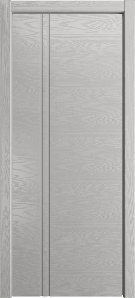 Глухая межкомнатная дверь ID-II Грей Шпон (Мильяна)