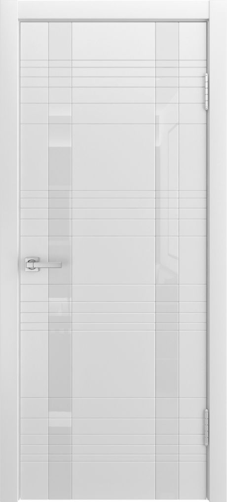 Межкомнатная дверь со стеклом ID-D Белый Эмаль (Мильяна)