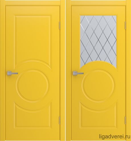 Межкомнатная дверь Donna Желтый Эмаль (Лига дверей)