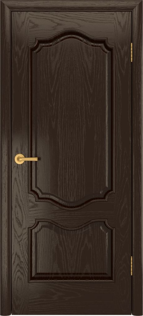 Глухая межкомнатная дверь Милан Темный шоколад Шпон (Бипи Дорс)