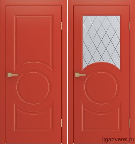 Межкомнатная дверь Donna Красный Эмаль (Лига дверей)