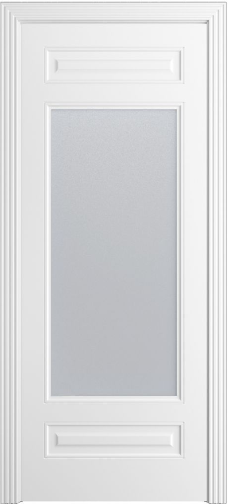 Межкомнатная дверь со стеклом Бьянка .1 Белоснежный Эмаль (Бипи Дорс)