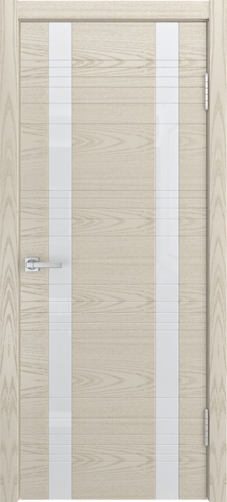 Межкомнатная дверь со стеклом ID-D Бьянко Шпон (Мильяна)