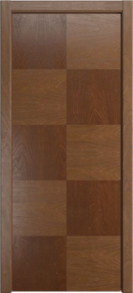 Глухая межкомнатная дверь Некст-5 Дуб мокко Шпон (Мильяна)