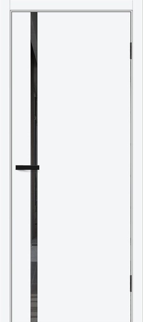 Межкомнатная дверь остекленная Браво-0.40.П White Silk (BRAVO)