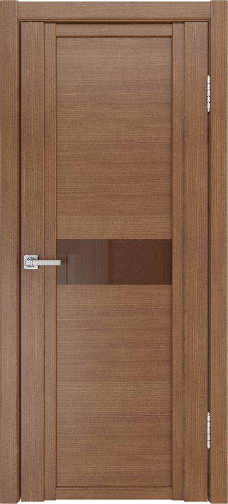 Межкомнатная дверь со стеклом QDO H Палисандр Шпон (Мильяна)