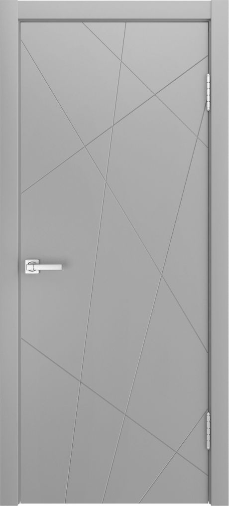 Глухая межкомнатная дверь ID-N Светло серая Эмаль (Мильяна)