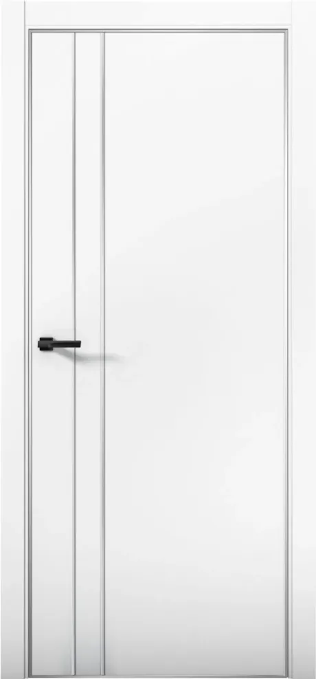 Межкомнатная дверь ESTETICA 04 Аляска Анодированная кромка AL (Brandoors)