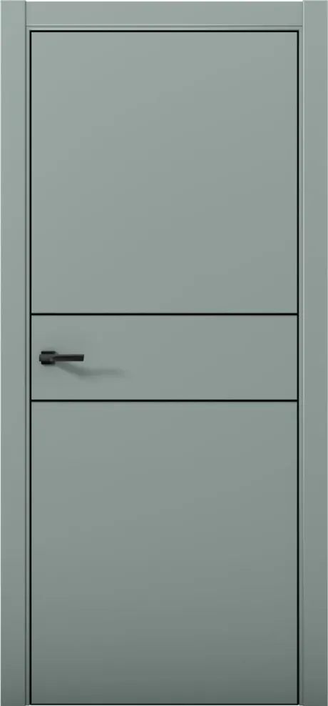Межкомнатная дверь ESTETICA 03 Deep Green Кромка AL Black (Brandoors)