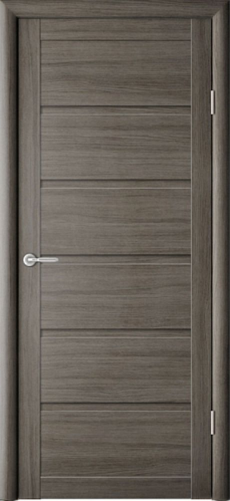 Глухая межкомнатная дверь Вена Серый кедр Эко-шпон (ALBERO)