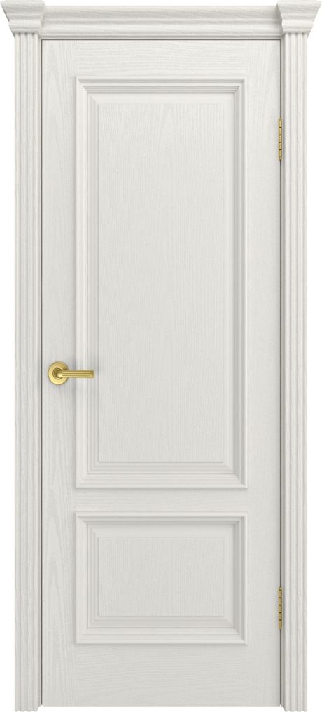 Глухая межкомнатная дверь Версаль-1 Бьянко Шпон (Мильяна)