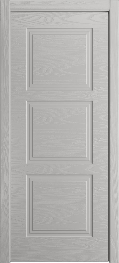 Глухая межкомнатная дверь ID-Челси 3.1 Грей Шпон (Мильяна)