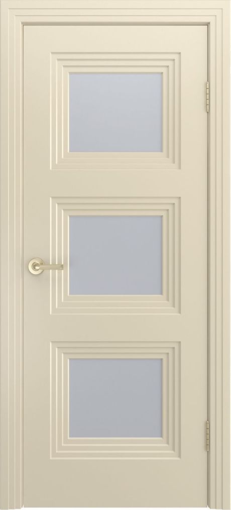 Межкомнатная дверь со стеклом Каролина Крем Эмаль (Бипи Дорс)