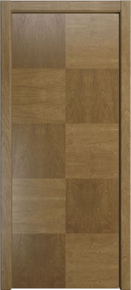 Глухая межкомнатная дверь Некст-5 Дуб янтарь Шпон (Мильяна)
