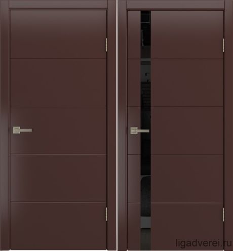 Межкомнатная дверь Barocco Шоколад Эмаль (Лига дверей)