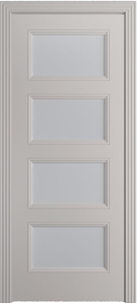 Межкомнатная дверь со стеклом Манхэттен-4 Агат Эмаль (Бипи Дорс)