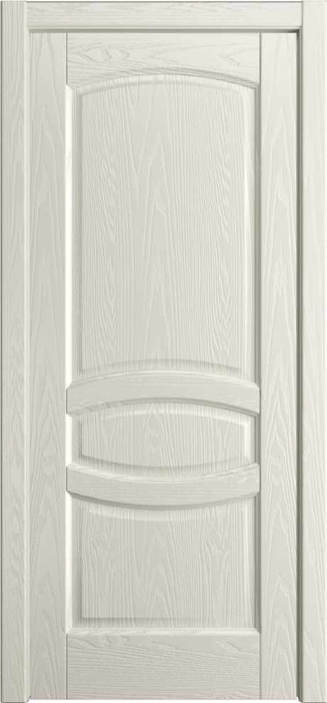 Глухая межкомнатная дверь София Бежевый Шпон (Мильяна)