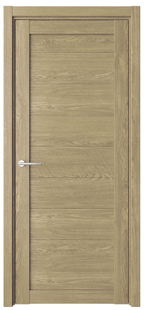 Глухая межкомнатная дверь Мюнхен ширина 70 см Натуральный дуб Эко-шпон (ALBERO)