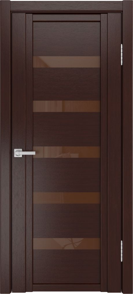 Межкомнатная дверь со стеклом QDO Z Итальянский орех Шпон (Мильяна)
