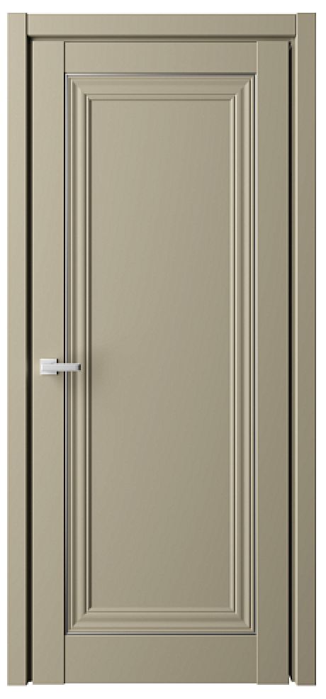 Глухая межкомнатная дверь Прадо-2 Серый Vinyl (ALBERO)