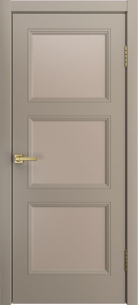 Межкомнатная дверь со стеклом Манхэттен .1 Латте Эмаль (Бипи Дорс)