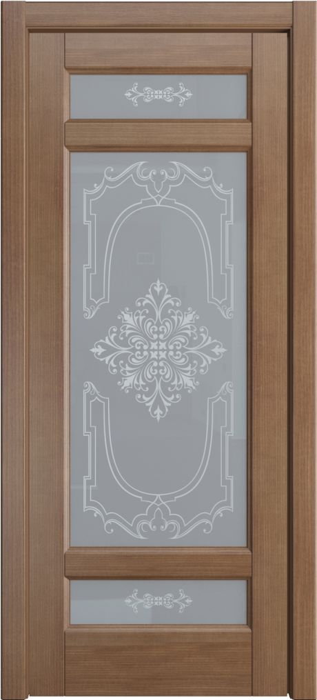 Межкомнатная дверь со стеклом Клариса Дуб палисандр Шпон (Мильяна)