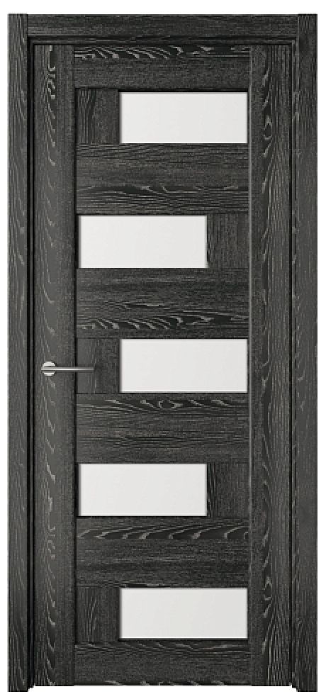 Межкомнатная дверь со стеклом Гавана Черное дерево CPL TL Стекло белое (ALBERO)
