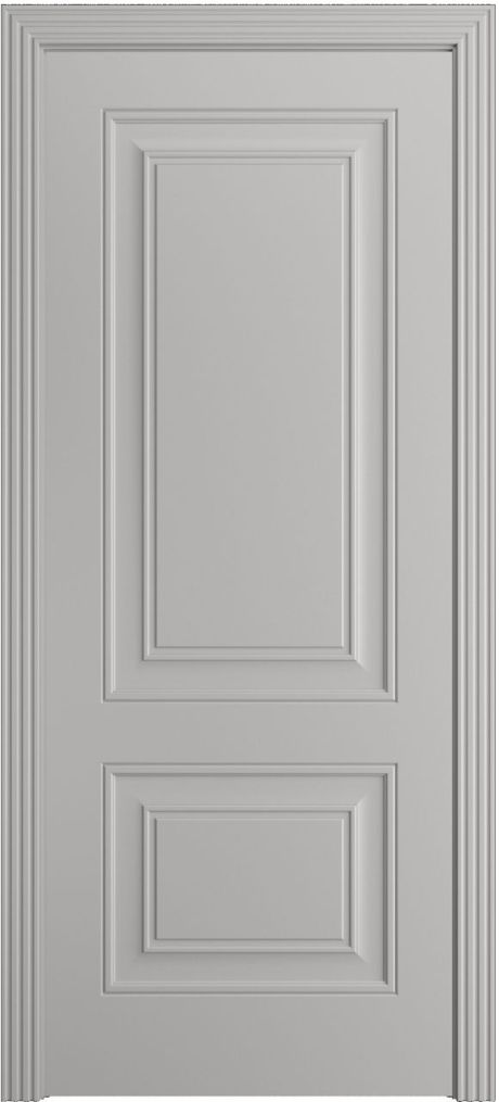 Глухая межкомнатная дверь Версаль-1Ф Грей Эмаль (Мильяна)