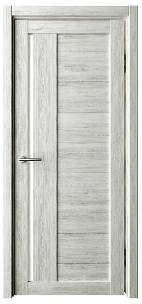 Межкомнатная дверь со стеклом Валенсия Дуб нордик Эко-шпон Стекло белое (ALBERO)