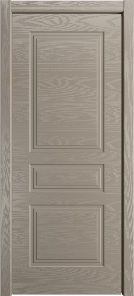 Глухая межкомнатная дверь ID-Челси 3 Латте Шпон (Мильяна)