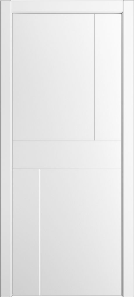 Глухая межкомнатная дверь ID-Z Белоснежный Эмаль (Мильяна)