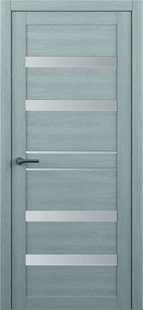 Межкомнатная дверь со стеклом Тренд-12 Ясень дымчатый Eco Tex Стекло мателюкс (ALBERO)