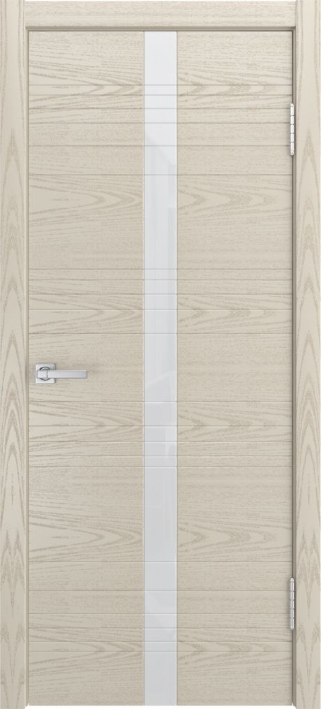 Межкомнатная дверь со стеклом ID-X Крем Шпон (Мильяна)
