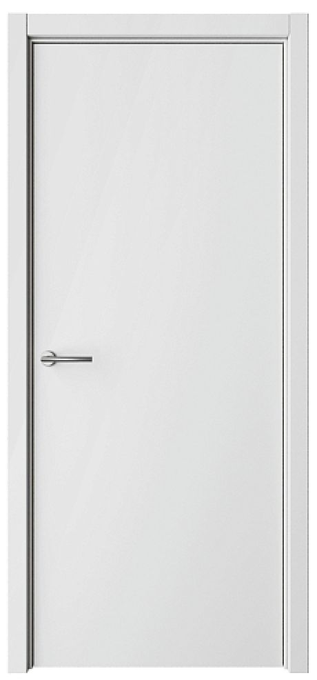 Глухая межкомнатная дверь Геометрия-1 Белый Эмаль (ALBERO)