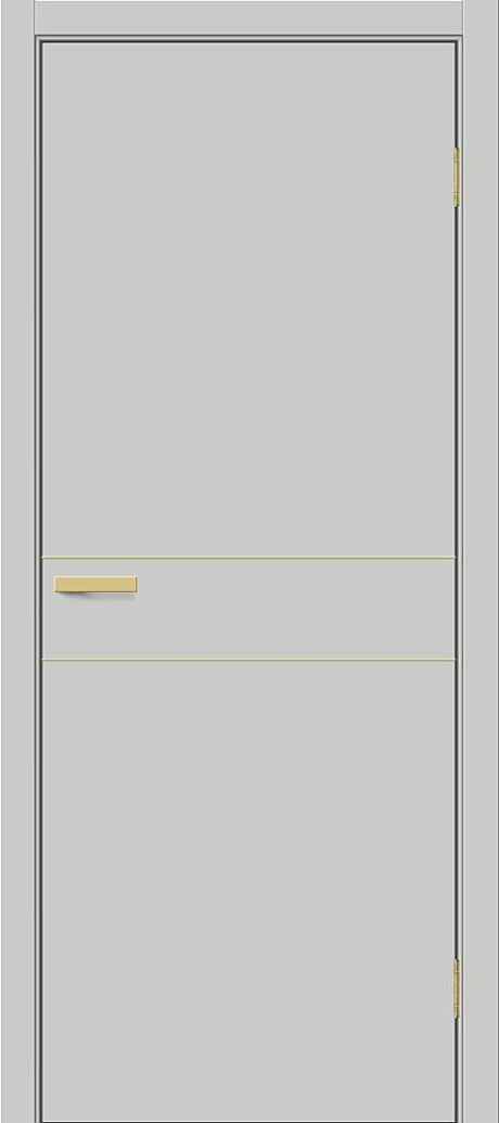 Межкомнатная дверь глухая Браво-0.24.П (SG:P3) Grey Silk (BRAVO)