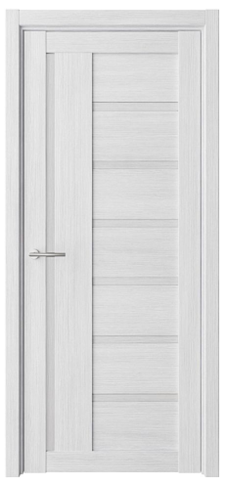 Глухая межкомнатная дверь Мадрид Кедр снежный Эко-шпон (ALBERO)