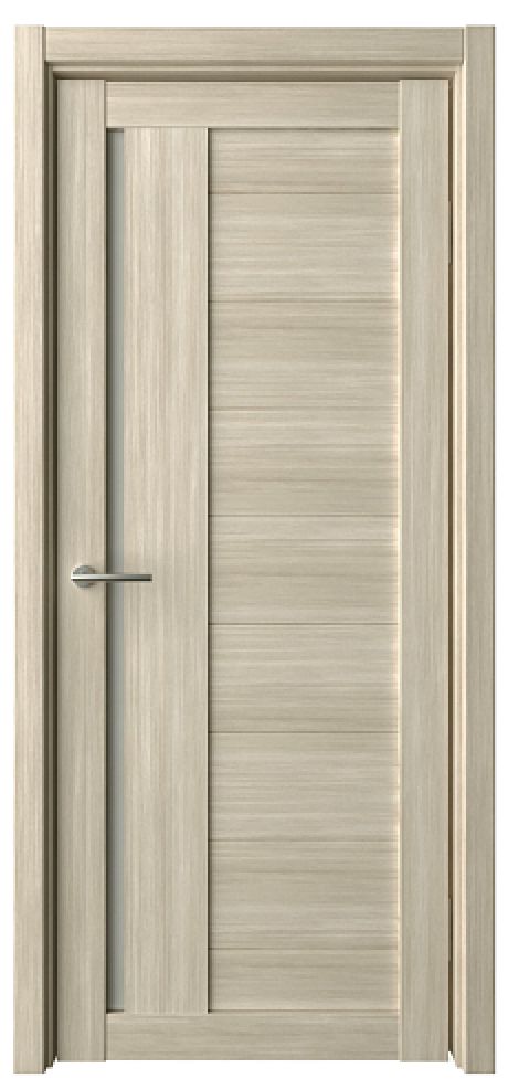 Межкомнатная дверь со стеклом Валенсия Лиственница мокко Эко-шпон Стекло мателюкс (ALBERO)