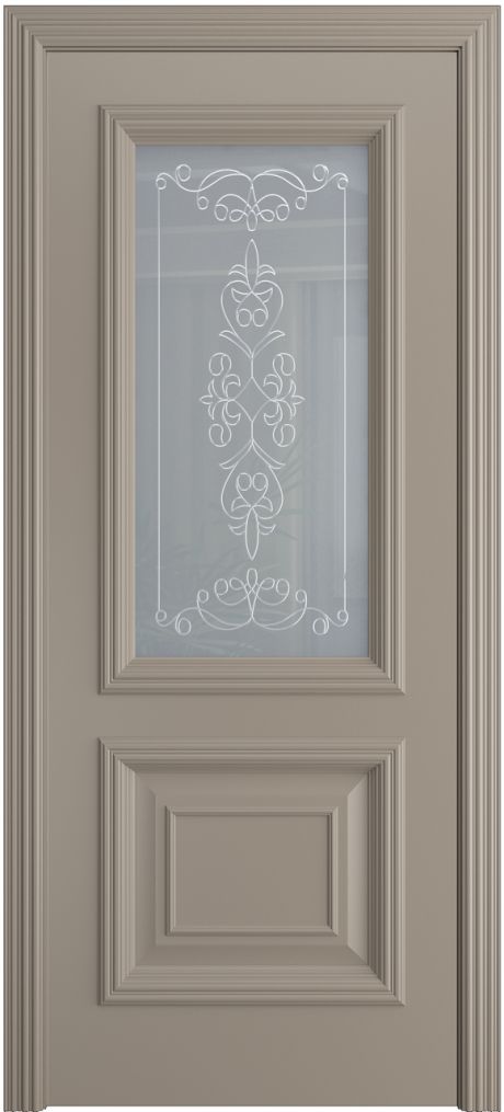 Межкомнатная дверь со стеклом Сорренто Латте Эмаль (Бипи Дорс)