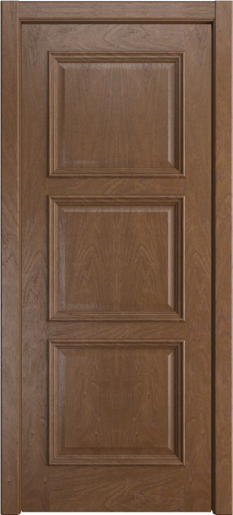 Глухая межкомнатная дверь Версаль Дуб мокко Шпон (Мильяна)